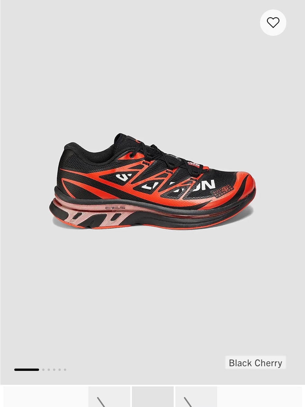 Salomon MM6 Women's Black and Cherry Red